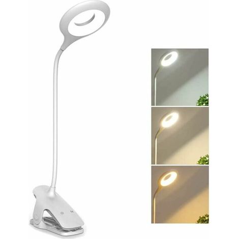 PH500 blanc 1800MA gradation tonifiant pince de chevet lampe lampe de lecture protection des yeux lampe de bureau intelligente (1/5)