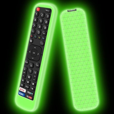 Hous Coque en Silicone Compatible avec EN2X27HS EN2BI27H EN2BO27H EN2A27 Control Antidérapant Étui de Protection pour TV Remote (Glow Green) (1/5)