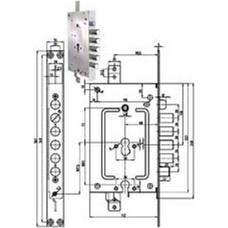 Serratura Tripl. App. C/Scr. Multif. P.E + P.E Blind. Rev. 2956 Pe-Pe - (2956PENDOP-01)