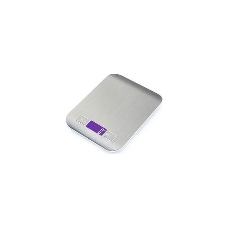Balance de cuisine électronique 5 kg/1 g Balance numérique en acier inoxydable avec écran LCD et fonction tare, balance avec 4 unités de mesure, pesée des aliments pour la cuisson, la pâtisseri