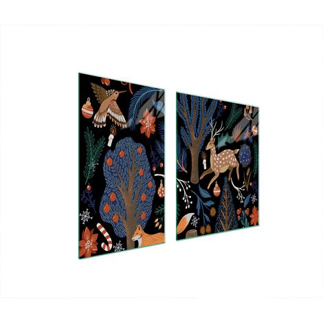 ASSIETTE EN VERRE et PLANCHE À DÉCOUPER 100x52 ANIMAUX (1/5)
