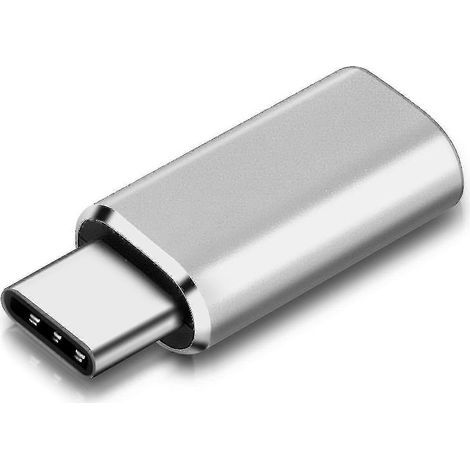 Adattatore da Lightning a USB-C femmina per ricarica e sincronizzazione (argento) (1/4)