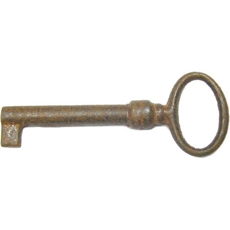 Clé de meuble dimension 26x70mm tige 38mm fer rouillé - SELECT HARDWARE - 147099