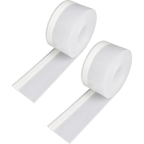 Porte Adhésif 5M 35mm, Bande Adhésive d’Étanchéité Large pour Porte et Fenêtre, Bas de Porte Anti Froid et Anti Courant d’Air, Bande Étanchéité Autocollante Isolant (1/5)