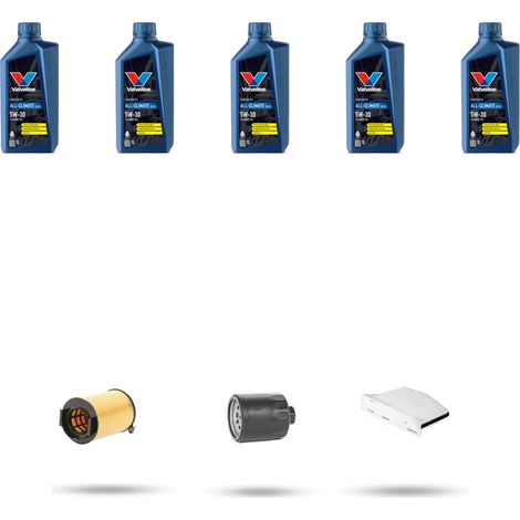 Kit tagliando 3 FILTRI e 5L OLIO compatibile con Vw Caddy III (2c) 1.6 75kw Dal 2004 (1/5)