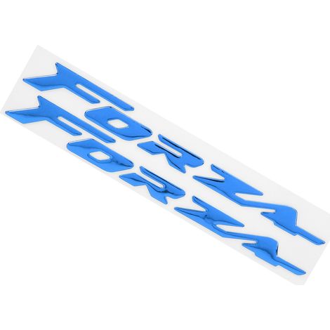 Une paire d'autocollants bleus 3D avec le logo de la moto Honda FORZA 300/125/250 (1/5)