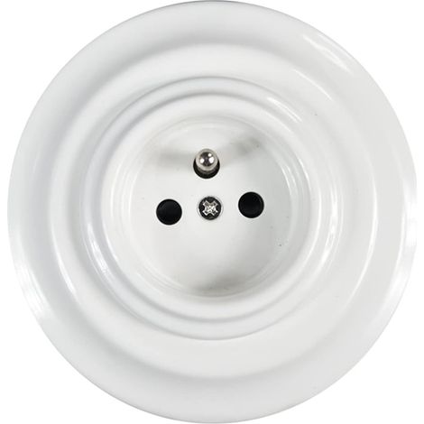 Prises murales en porcelaine avec terre pour encastrer dans les murs 240 V, 16 A (1/5)