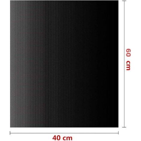 Grillmatte 40 x 60 cm, 5-teilig, geeignet für Gas-, Elektro- und Holzkohlegrills, antihaftbeschichtet, wiederverwendbar, leicht zu reinigen, zuschneidbar