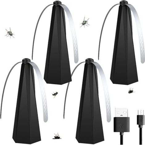 Tapette à mouches, Répulsif anti-mouches - Répulsif anti-mouches d'extérieur, Tapette à mouches de table ou à suspendre - Ventilateur de table anti-mouches - Ventilateur anti-mouches (1/5)