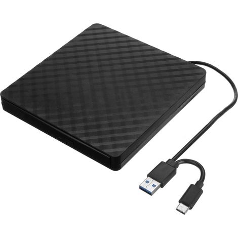 Lecteur DVD portable USB 3.0 Type-C / Graveur DVD externe (DVD-RW) / Lecteur optique / Lecteur CD/DVD-ROM (1/5)