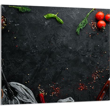 Panneau de verre pour cuisine 65x60 Ardoise (1/5)