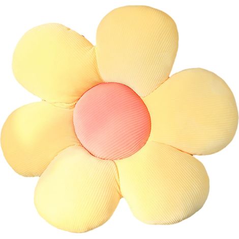 1 Coussin de sol, forme fleur, velours extensible, rembourrage coton, chambre fille, salon, bureau (1/5)
