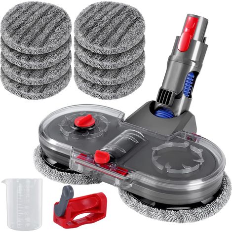 Accesorio mopa para aspiradora Dyson V7/V8/V10/V11/V15 - accesorio mopa eléctrica original con depósito de agua extraíble - accesorio mopa con 8 mopas lavables y depósito de llenado (1/5)