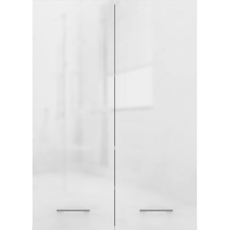 Mobile per lavatrice, 30 x 64 x 90 cm, Bianco Opaco / Bianco Lucido (1/5)