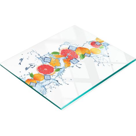 Tagliere decorativo in vetro temperato per pompelmo e acqua, 60x52 cm (1/5)