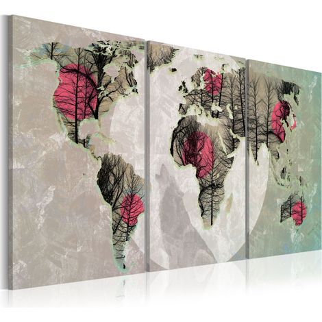 Tableau Imprimé "Moonlight Map" 60 x 120 cm (1/2)