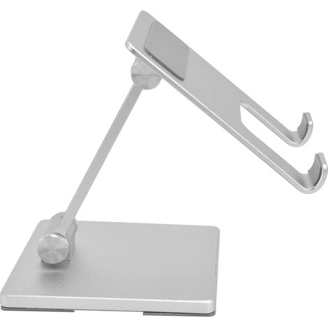 Support tablette pliable et réglable, support de bureau pour téléphone Huawei, Xiaomi, Samsung, couleur argent (1/5)