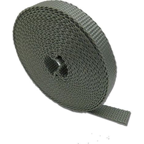 Blindband "PR26", 14mm breit und 6 Meter lang, aus grauem Polypropylen