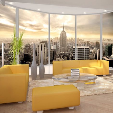 Papier Peint "Sunny Morning in New York City" 140 x 200 cm (1/2)
