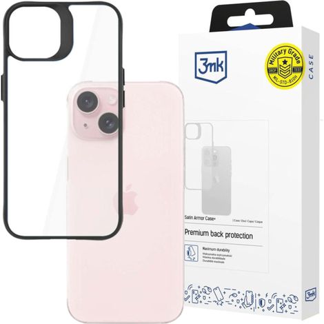 Funda protectora 3mk Satin Armor Case+ para Apple iPhone 15 Plus