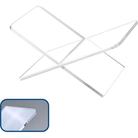 Sujetalibros, recetas, libros de arte, calendarios, álbumes de fotos, mesas de centro y armarios, Acrílico, Transparente, 281115,5 cm, 1 pieza (1/5)