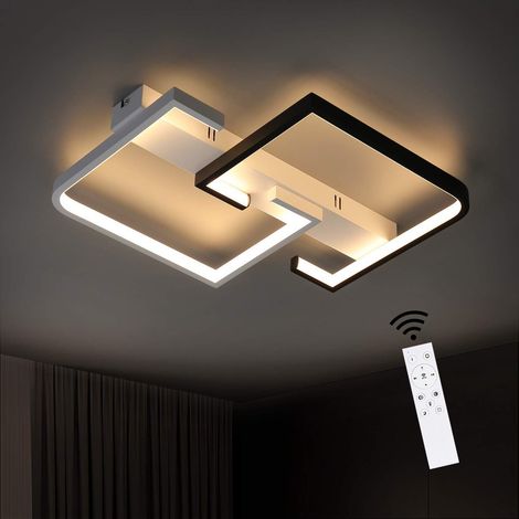 GBLY LED lámpara de techo 35W negro regulable sala de estar lámpara con mando a distancia diseño moderno dormitorio lámpara de mesa de comedor lámpara de escritorio lámpara de pasillo