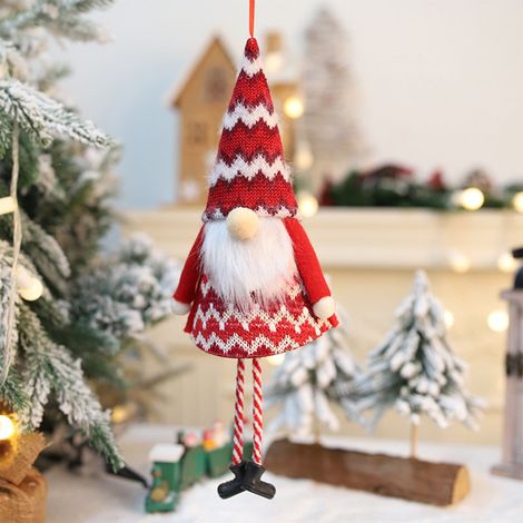Gnome - Ornament Lumineux En Peluche - Décoration De Noël Scandinave Pour Arbre, Étagère Ou Mur - 1 Pièce (1/5)