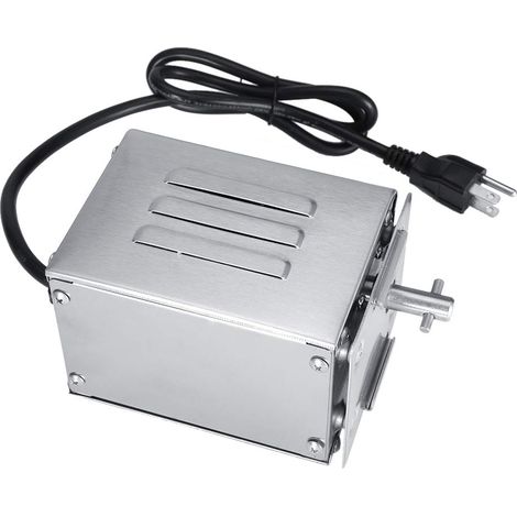 Moteur de rôtisserie barbecue 220V – Acier inoxydable – Charge 50-70 kg – Pour grill, extérieur – Argent (1/5)