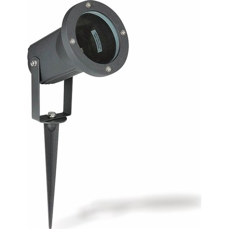 V-TAC VT-769 Verstellbarer Gartenspieß mit GU10-Lampenfassung aus schwarz lackiertem Aluminium IP44 – SKU 7517