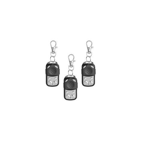 Lot de 3 Télécommandes Universelles 433.92 MHz, Clonage Code Fixe, 4 Boutons pour Portail, Garage et Volet Roulant