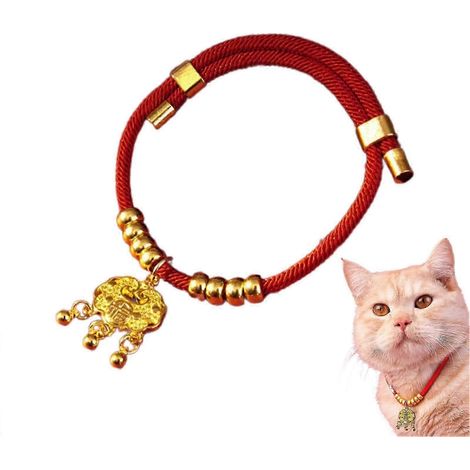 Collier pour animal de compagnie Année chinoise, Collier pour chien Année du Serpent, Collier ajustable pour chat porte-bonheur, Taille M (1/5)