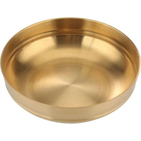 Schüssel aus Edelstahl für kalte Nudeln (1 Stück) – Suppen-/Reisschüssel – 20 x 7 cm – Goldfarben (1/4)