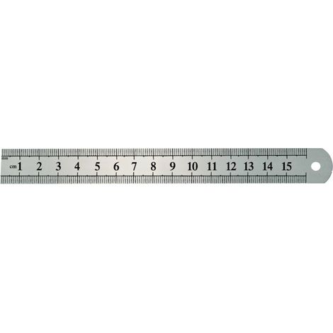 règle mega 150x18mm acier inoxydable 15 cm