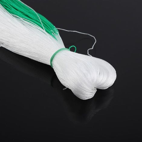 Treillage de jardin [Filet pour plantes] Treillis d'escalade Nylon Poly 1,8mx1,8m Vert et Blanc Protection contre insectes/pigeons (1/5)