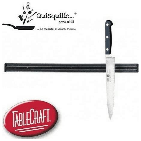 BARRA MAGNETICA PER COLTELLI 33 cm, COMPLETA DI KIT PER IL MONTAGGIO
