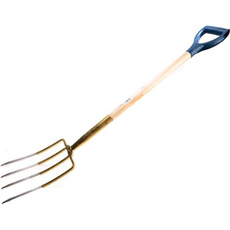 Mistforke 4 dents 115 cm avec manche en métal plat pour le jardin et l'agriculture (1/5)