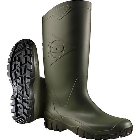STIVALE PVC TRONCHETTO DANE DUNLOP - VERDE 46- 1 paia
