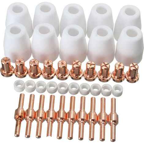 XEPHO 40 Pièces Consommables de Coupeur de Plasma pour Torche PT-31 LG-40 CUT-40 50
