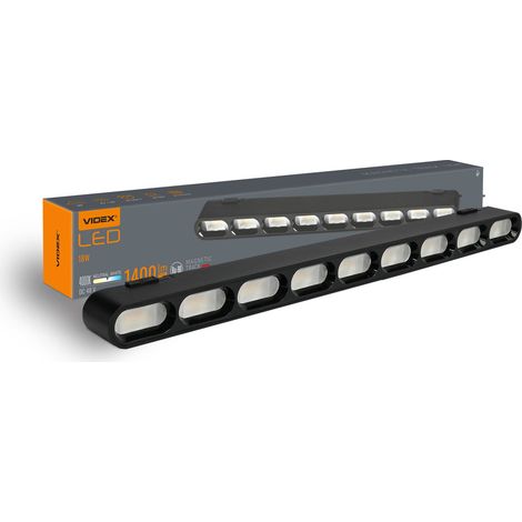 LED-Beleuchtung für schmale Schienensysteme Videx VL-TRMS-LD19B, schwarz (1/5)