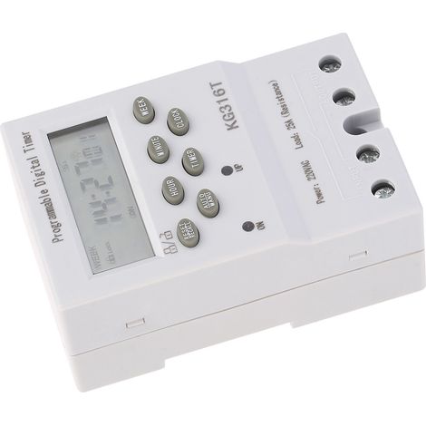 KG316T 220V Programmateur Horaire Électronique Numérique Automatique Programmable Minuterie (1/5)