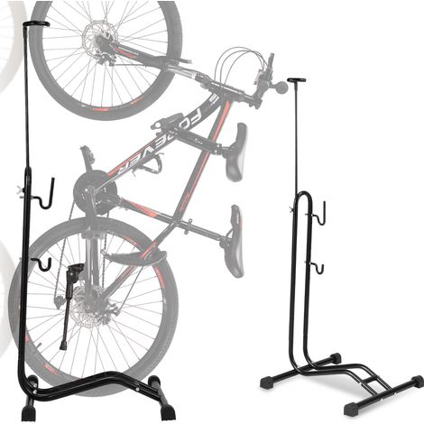 Randaco Support de sol vertical pour vélos 3 fonctions pour accrocher régler horizontalement et verticalement Porte-vélo 20 à 27.5 pouces