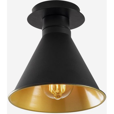 Deckenleuchte aus Metall im Industrie-Design Veliaa - Schwarz (1/4)