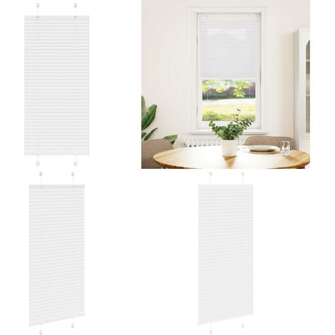 vidaXL Plissee Weiß 60x150 cm Stoffbreite 59,4 cm Polyester (1/5)