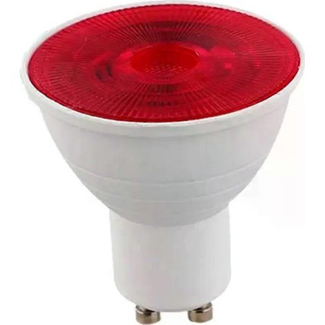 Ampoule LED GU10 Spot 220-240V 5W Vert Rouge Jaune Ambre Éclairage de cheminée décoratif Ampoule de bar de nuit KTV (1/5)