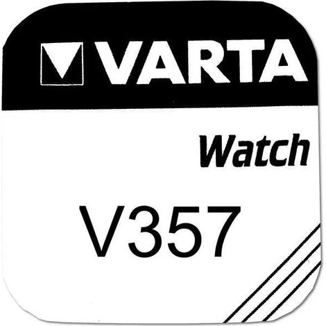 Pile bouton Varta V357 oxydant argent 1 55 volts 180 mAh
