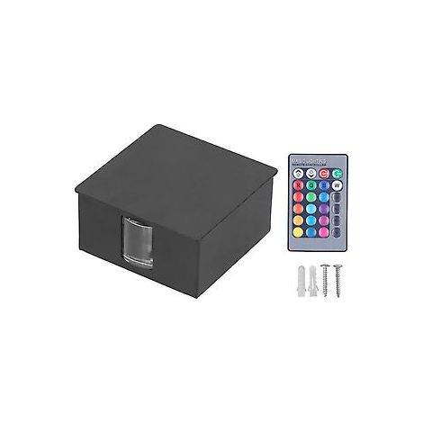 RGB-Wandleuchte mit Fernbedienung, 3 W LED, modernes Dekorationslicht für Wohnzimmer, Hotel, Villa, KTV