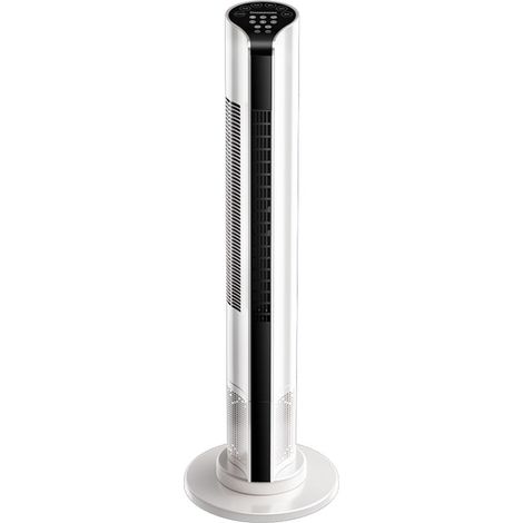 Ventilateurs de Sol Ventilateurs a Tour Sur Pied pour la Maison avec Télécommande, 3 Vitesses, Minuterie 15 Heures Ventilateur Digital Intelligent 80°Oscillant pour Chambre a Coucher, Bureau(35.4in) (1/5)