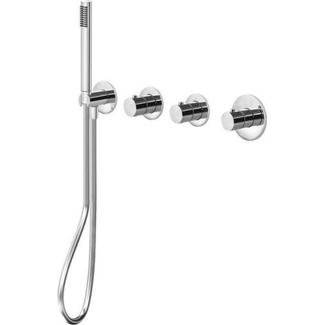 Paffoni Modular Box - Mitigeur thermostatique encastré, pour 2 sorties, chrome MDE000CR (1/2)