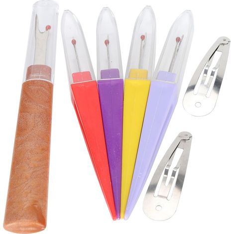 Kit découd-vite en plastique et acier inoxydable, outil pratique pour ouvrir et retirer les fils de couture (1/5)