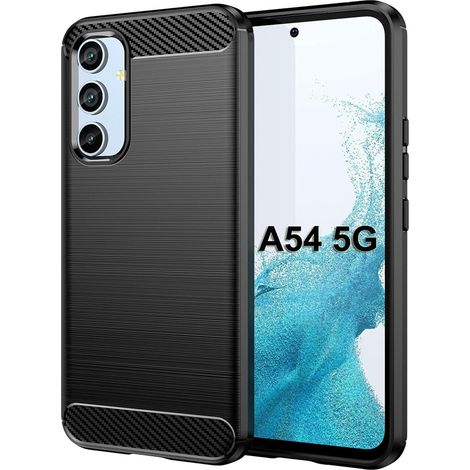 Étui pour Samsung Galaxy A54 5G, carbone, noir (1/5)